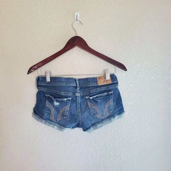 HOLLISTER	BOOTY SHORT SHORTS CUFFED	25 - Picture 4 of 5